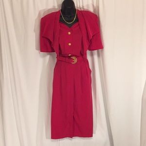 Vintage Etoile button-down dress w/original belt